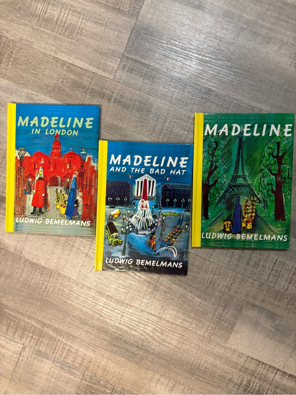 Vintage Madeline Ludwig Bemelmans Hardcover Book Lot of 3 London Bad Hat Classic